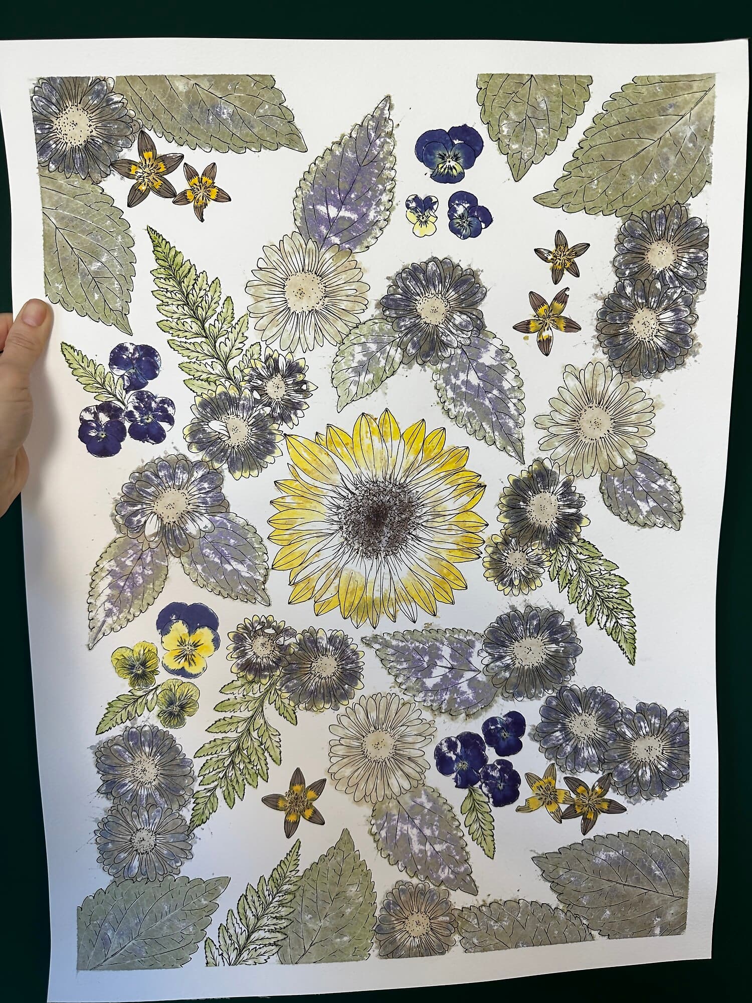 You can leave your print as is or enhance it with extra details using a black gel pen for definition